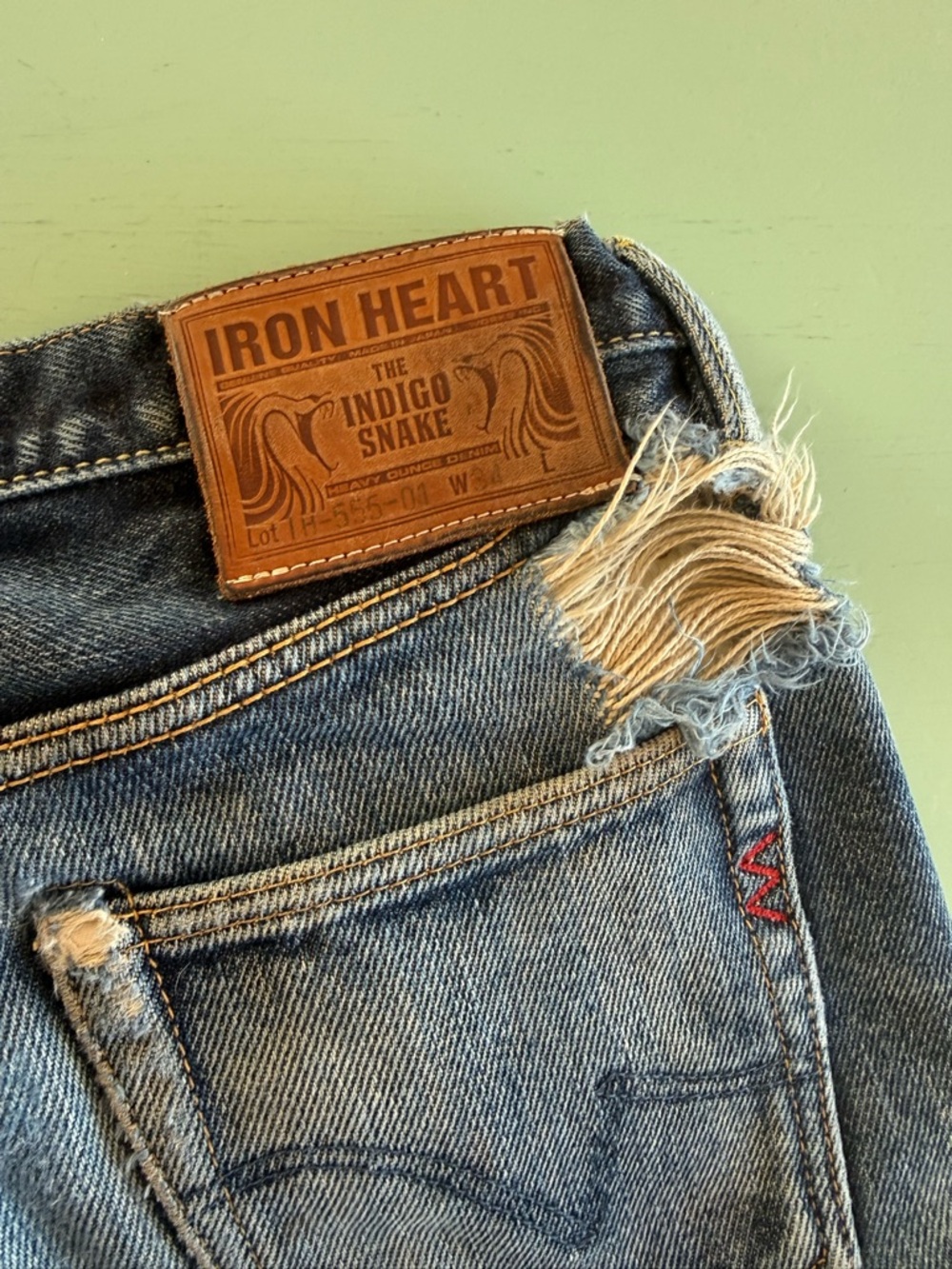 Iron Heart IH-555-01 Men's Jeans - Picture 4 of 9
